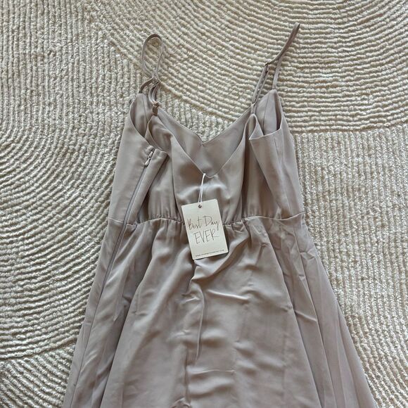 NWT Show Me Your MuMu Faith Dune Chiffon Maxi Dress - Picture 10 of 11